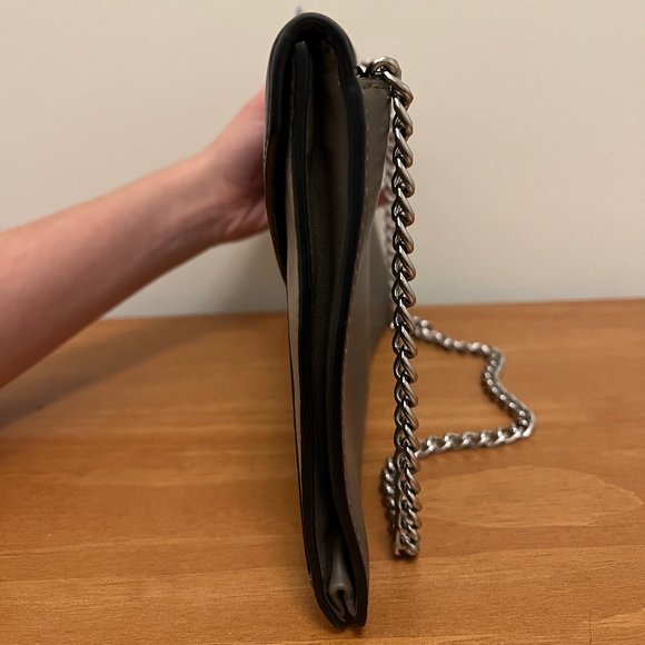 Michael Kors Tricolor Flat Clutch with Silver Chain - Picture 3 of 4